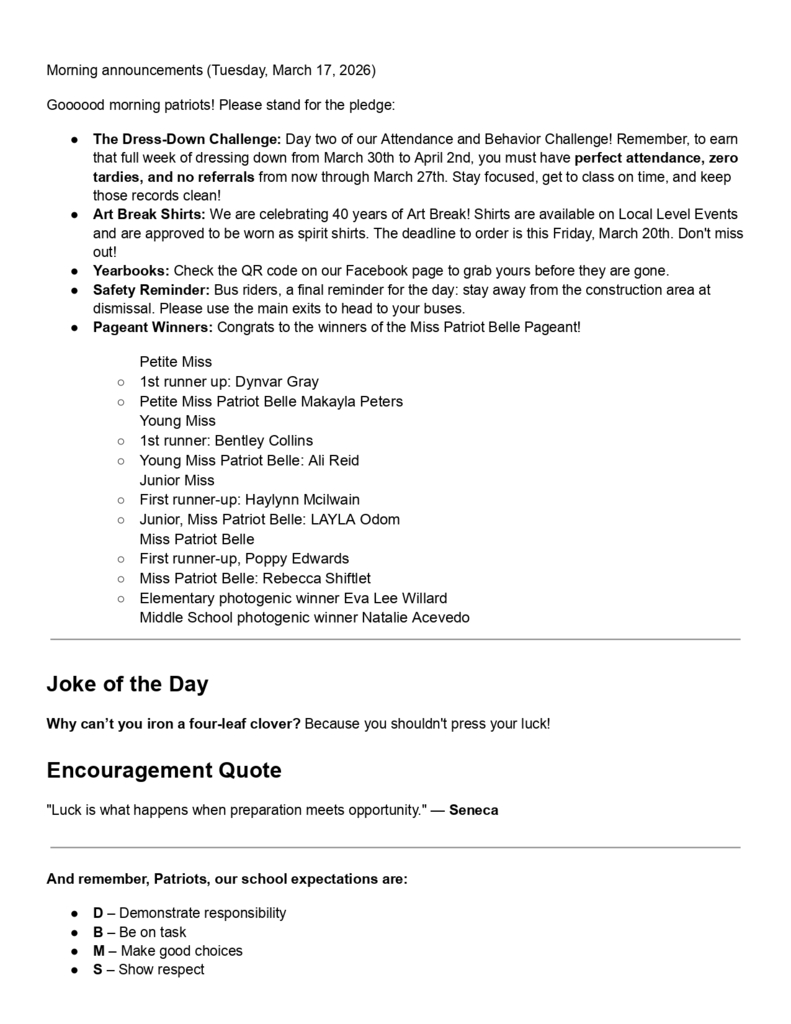 Morning announcements (Tuesday, March 17, 2026)_page-0001