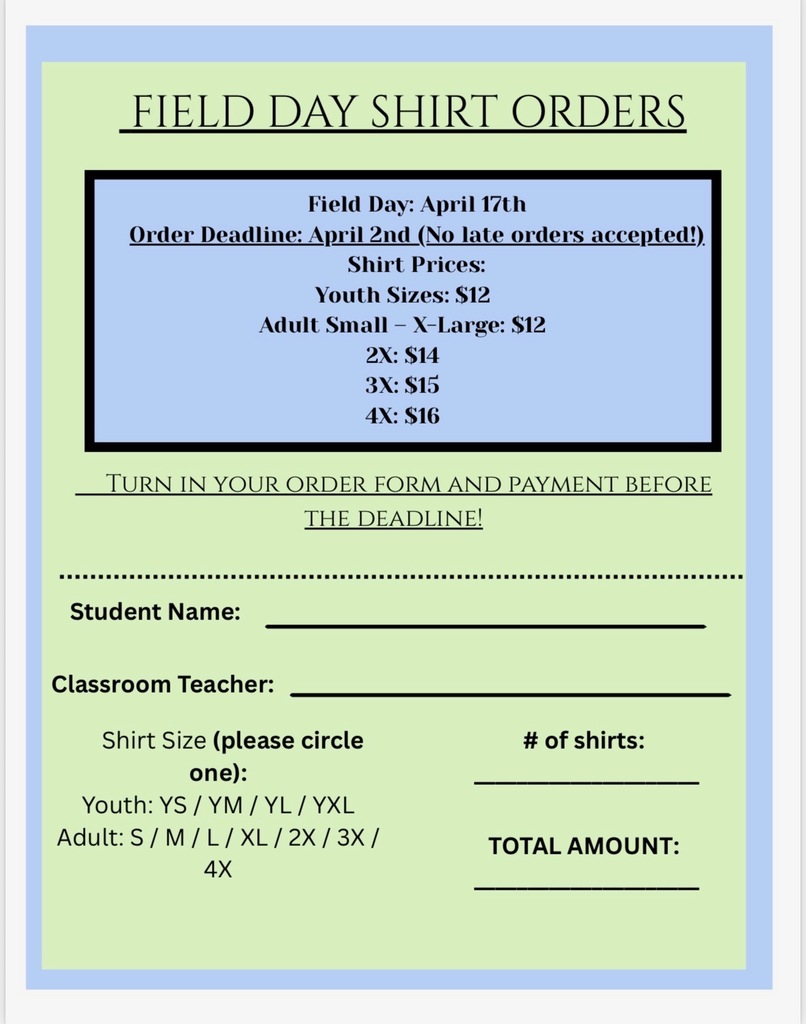 Field Day Shirt and Grab-N-Go Bag