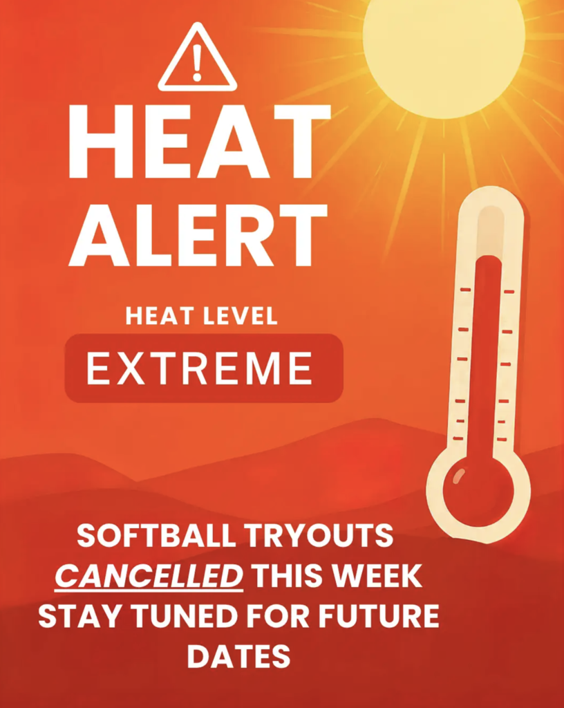 softball heat advisory