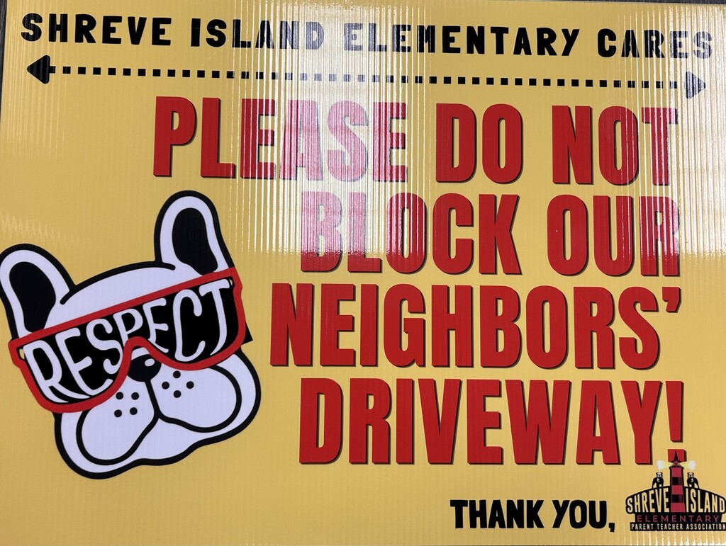 Do not Block Our Neighbors Driveway