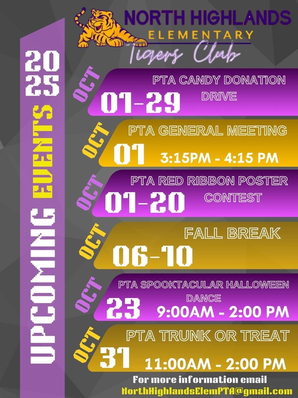 PTA upcoming events 