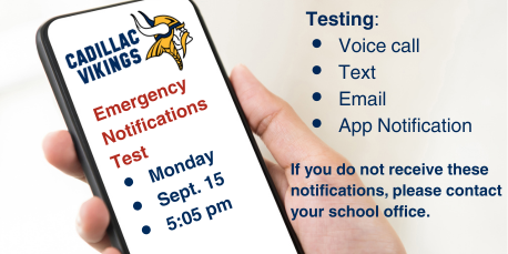Emergency Notifications Test 9/15