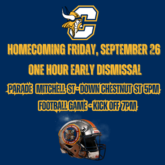 Early Dismissal (1 hour) for Homecoming