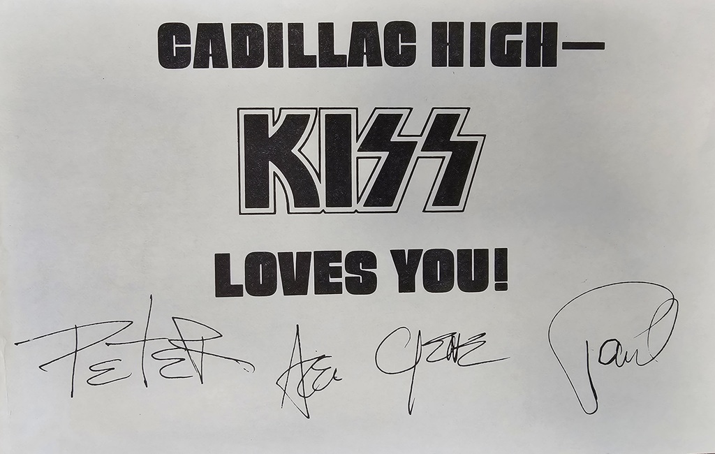 kiss loves cadillac