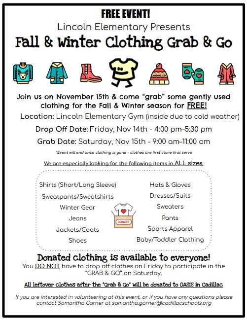Grab and Go clothing event