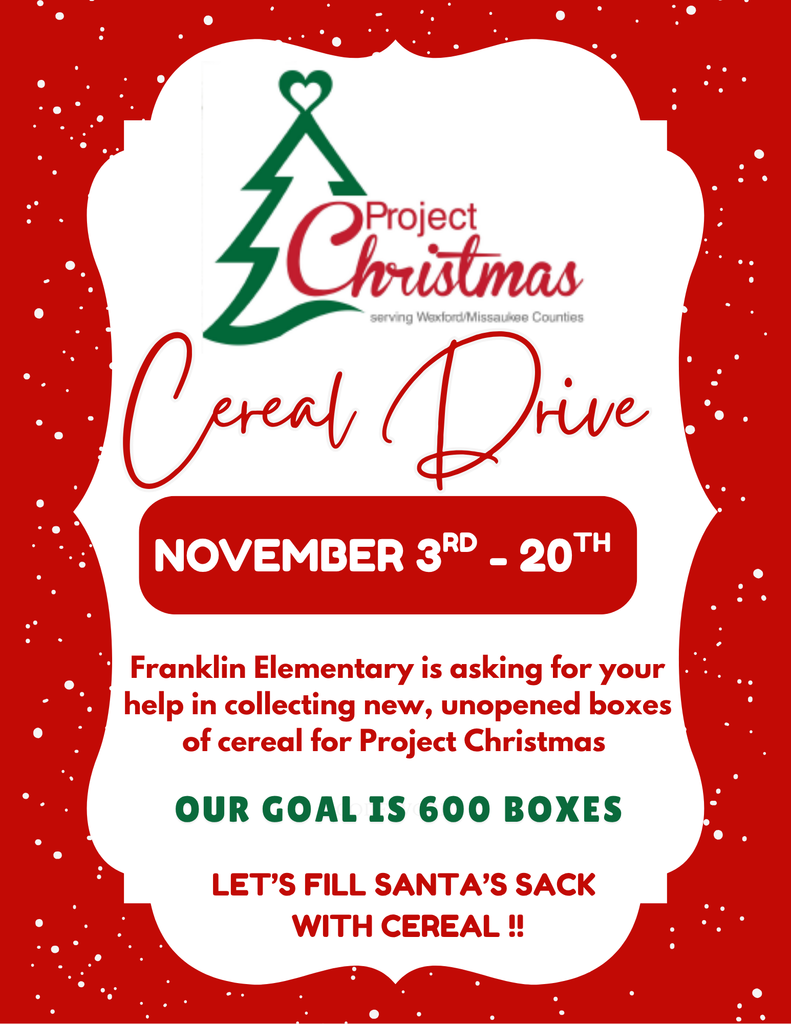 Project Christmas Cereal Drive