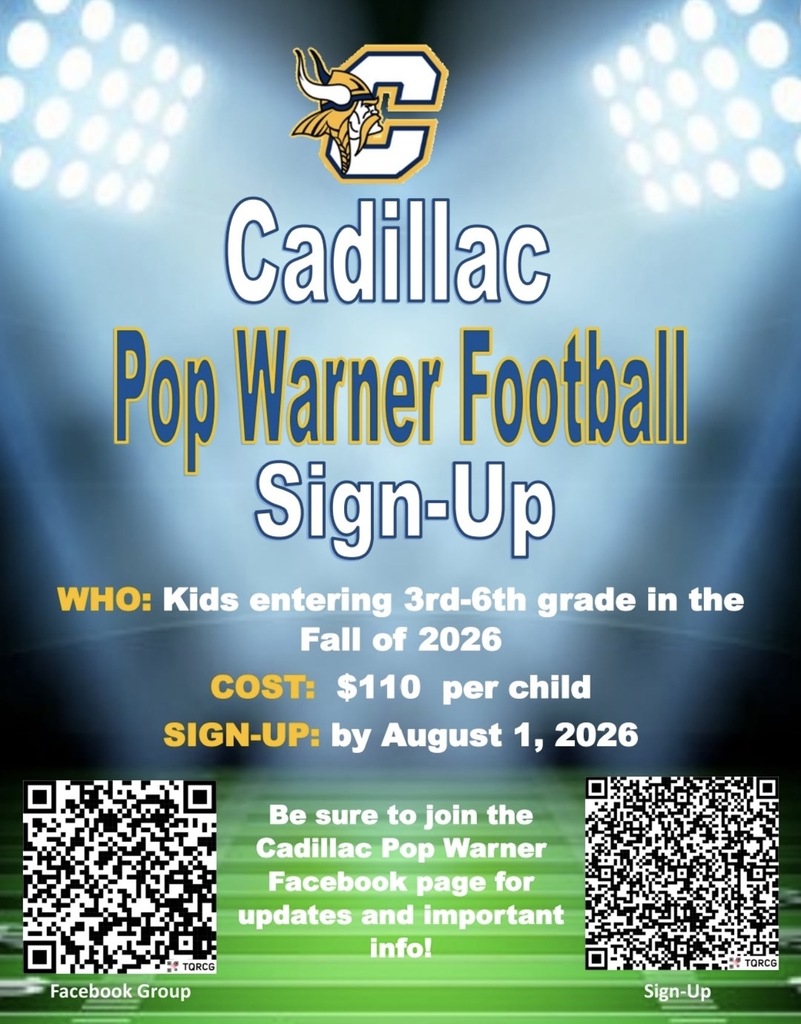 Pop Warner Sign Up by Aug 1