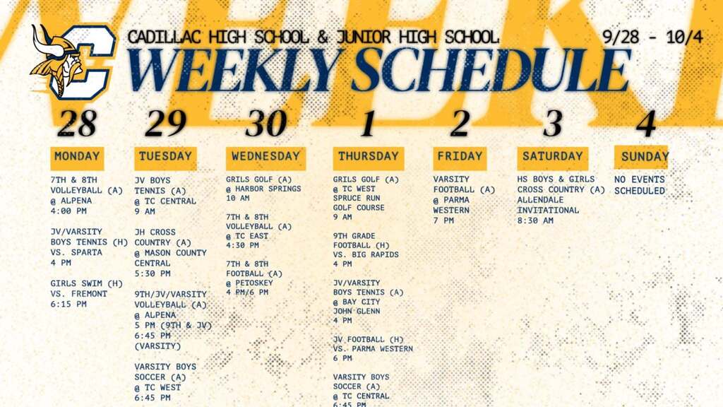 CHS and MTMS Athletic Schedule