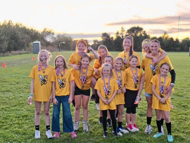🏆🎉 History made!  Congratulations to the first-ever Chippewa Valley Youth Football Girls Flag Champions! These trailblazing athletes brought skill, spirit, and teamwork to the field—and came out on top! 💪💛🖤  #CadottHORNETS