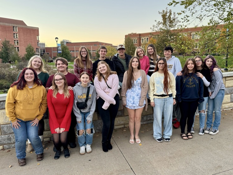 students gathered together for a photo
