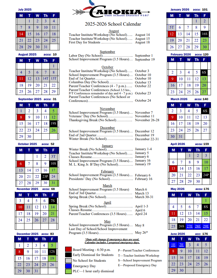 District Calendar