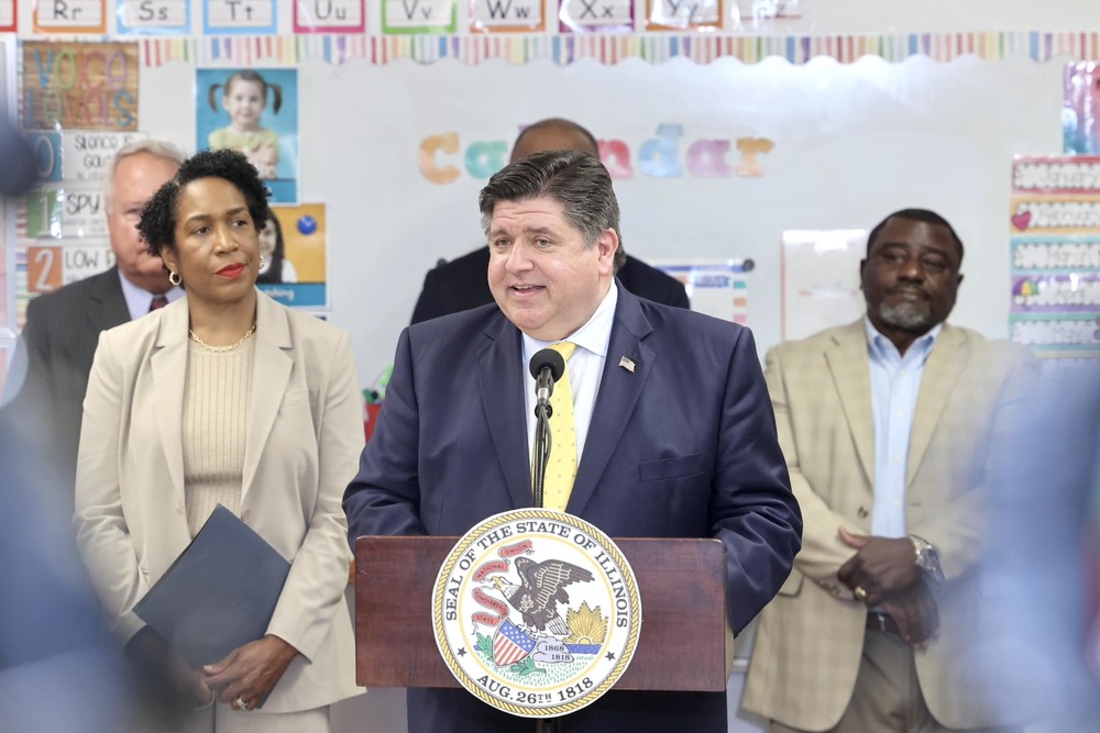 Governor Pritzker in Cahokia
