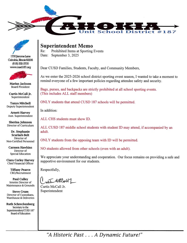 Supt. Memo