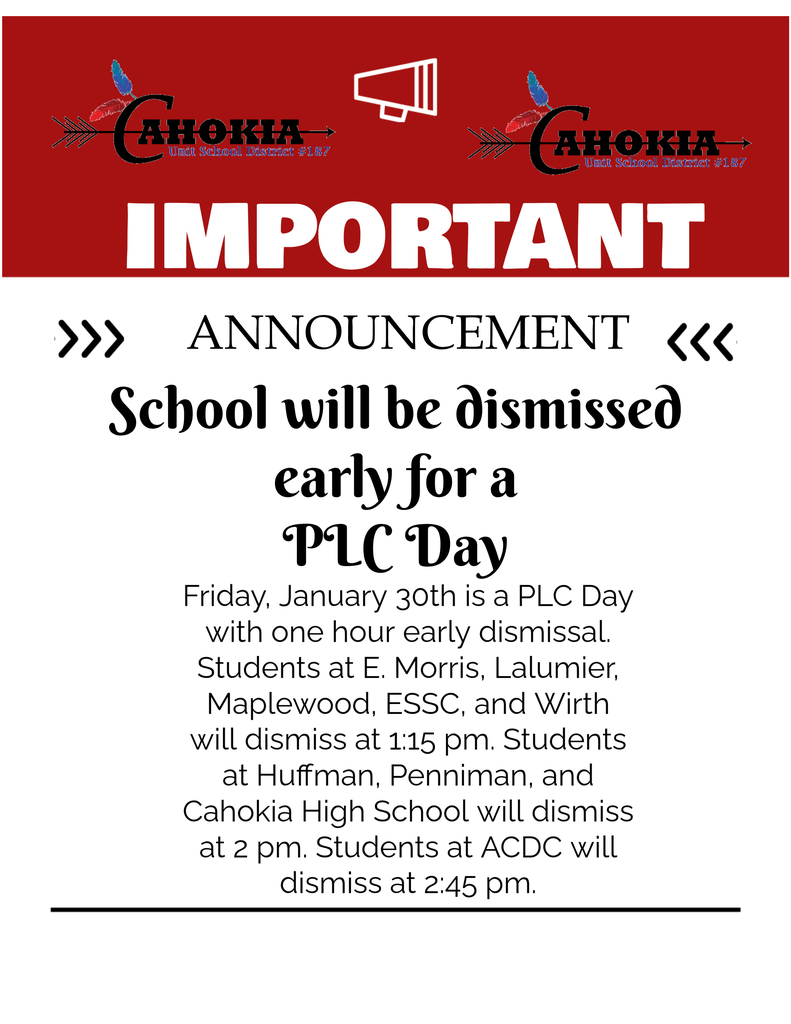 January 30th PLC Announcement!!!