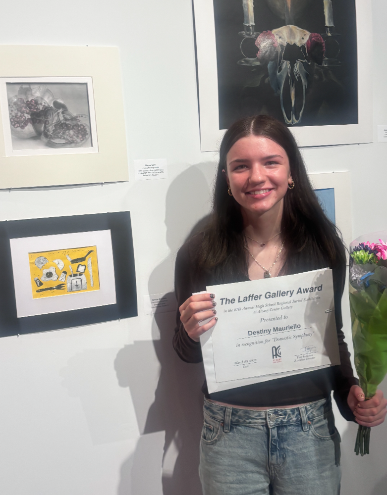 Destiny Mauriello - art award recipient