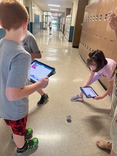 students working
