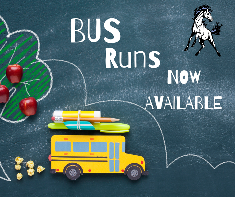 Bus Runs Now Available