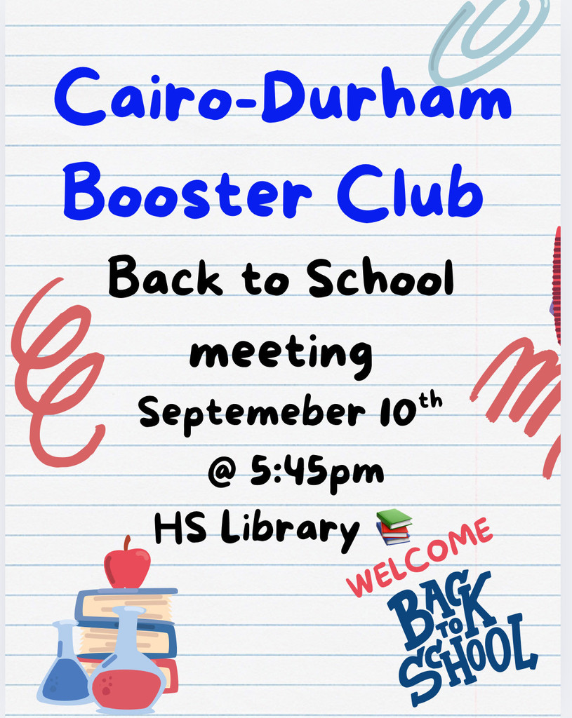 Booster Club Back to School Flyer 
