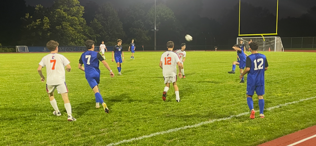 Under the lights.