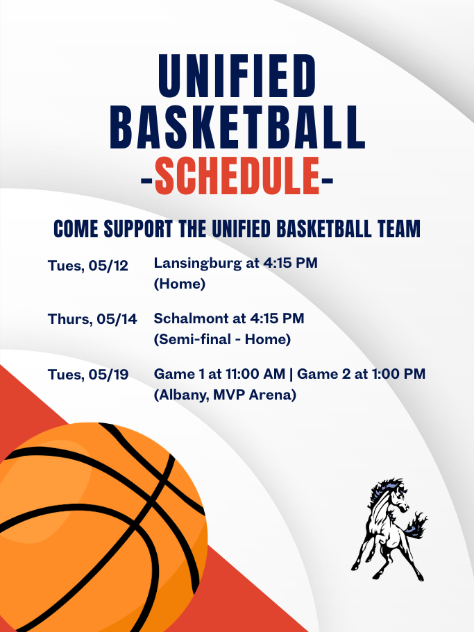 Unified Basketball - Schedule flyer