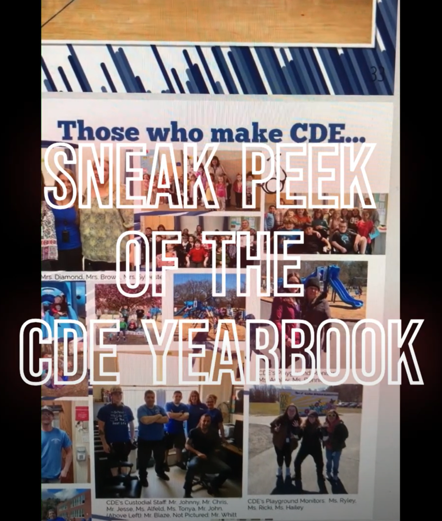 Sneak Peek of the CDE Yearbook...