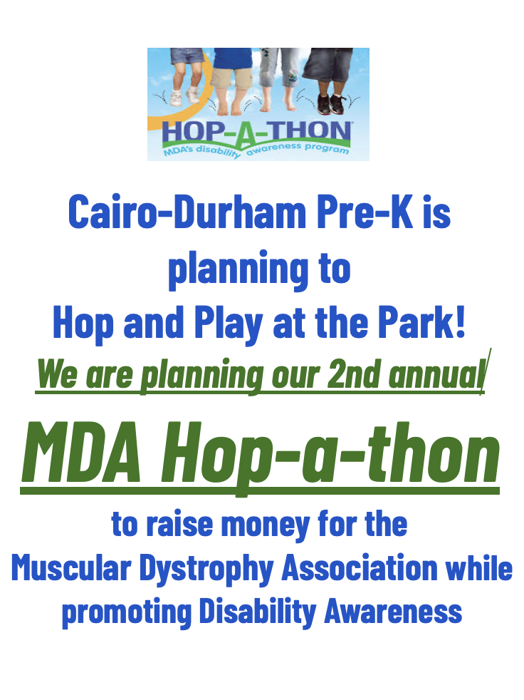 Cairo-Durham Pre-K second annual MDA Hop-A-Thon