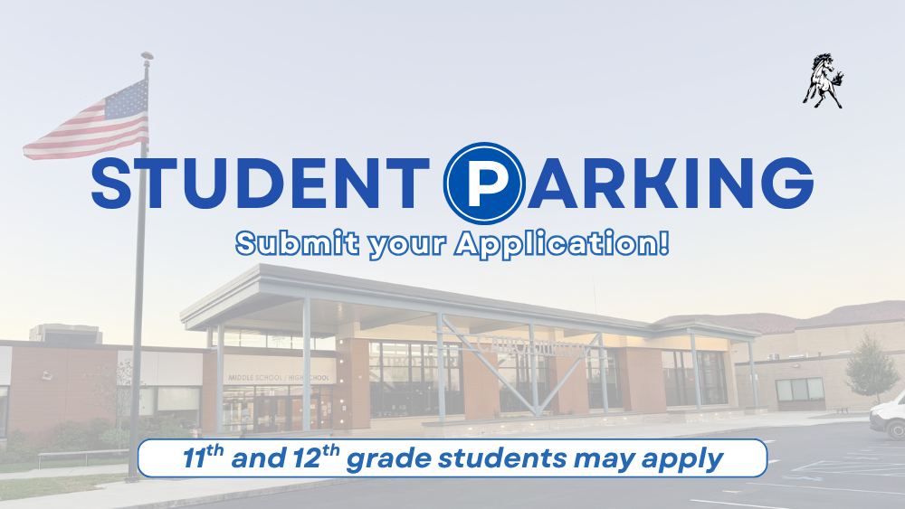 Student Parking - Submit your application! 11 and 12 grade students only