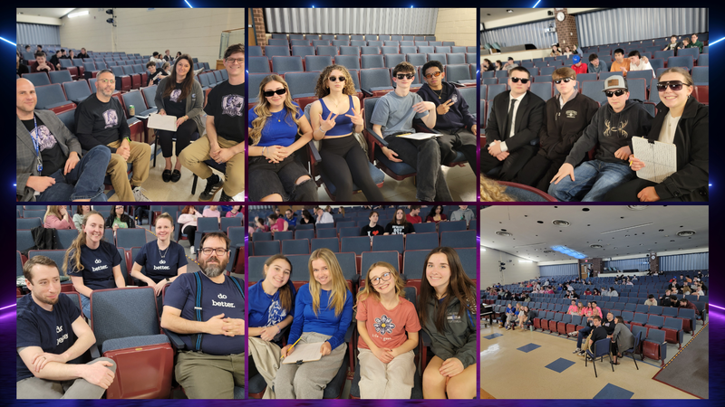  Quiz Night participants smiling for pictures
