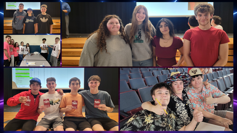  Quiz Night participants smiling for pictures