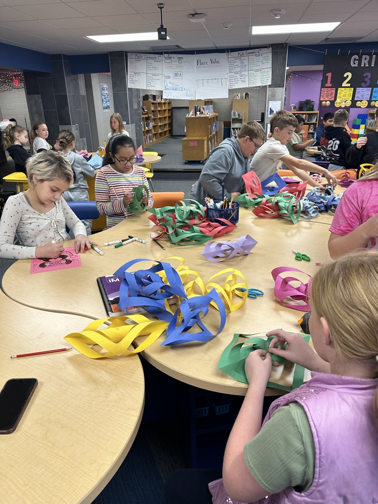 5th grade making snowflakes!