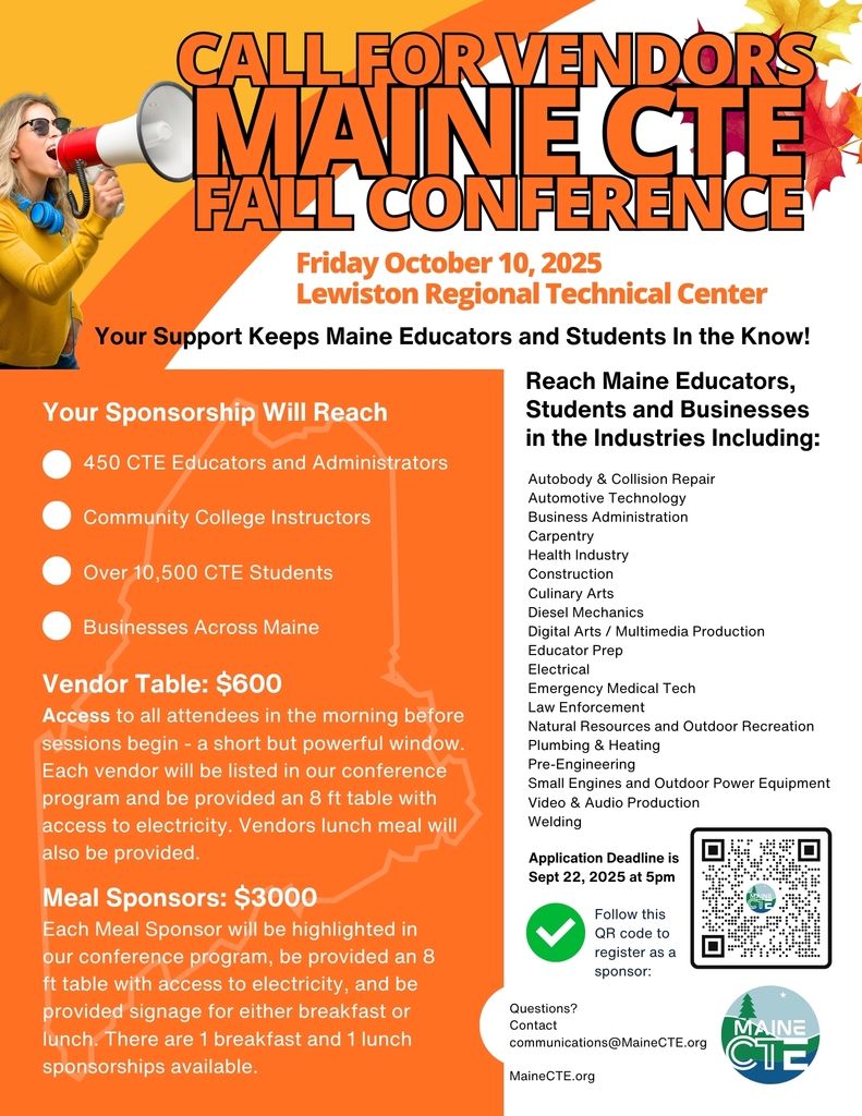 Maine CTE workshop call for vendors