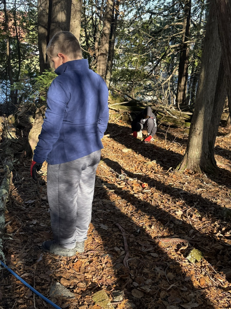 The 7th-grade at CMS created mandala from natural materials last week.