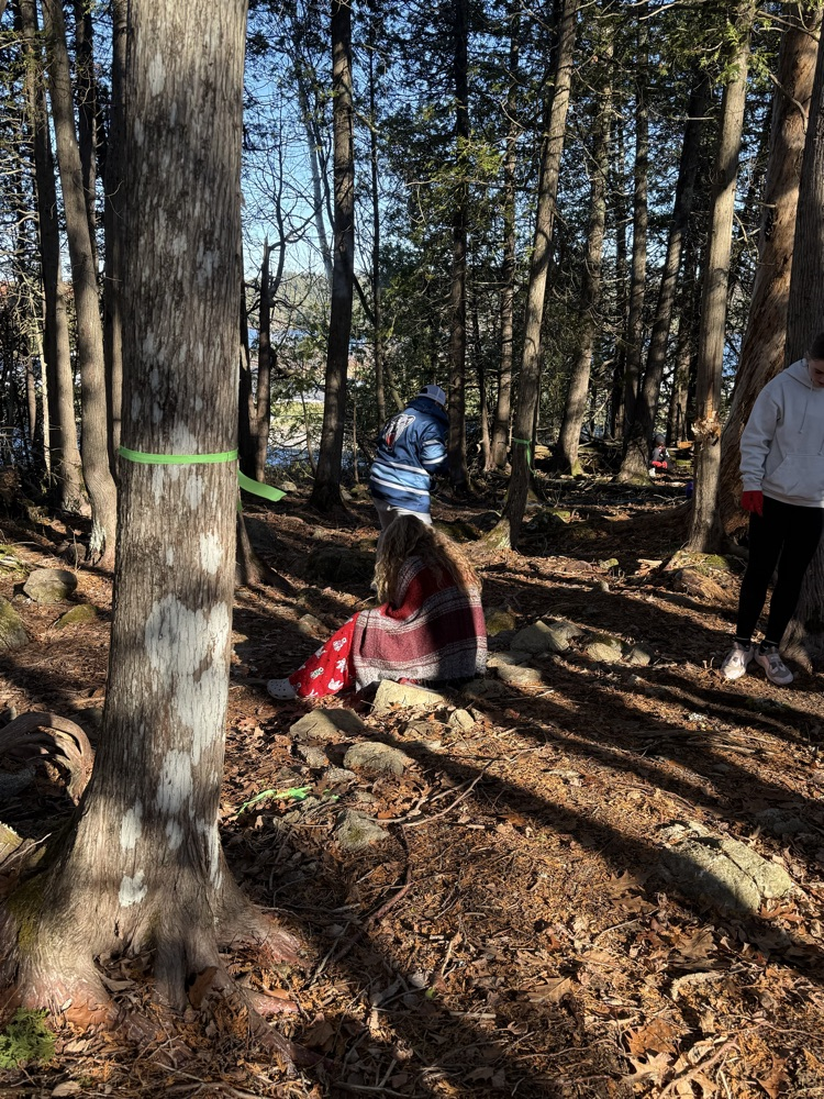 The 7th-grade at CMS created mandala from natural materials last week.