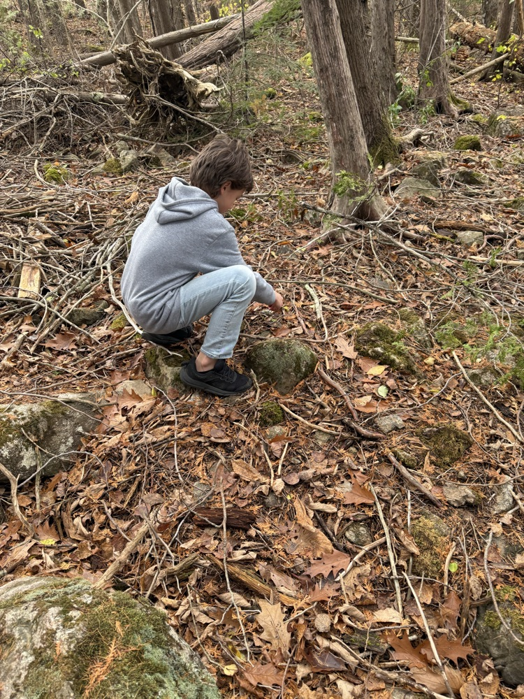 The 7th-grade at CMS created mandala from natural materials last week.