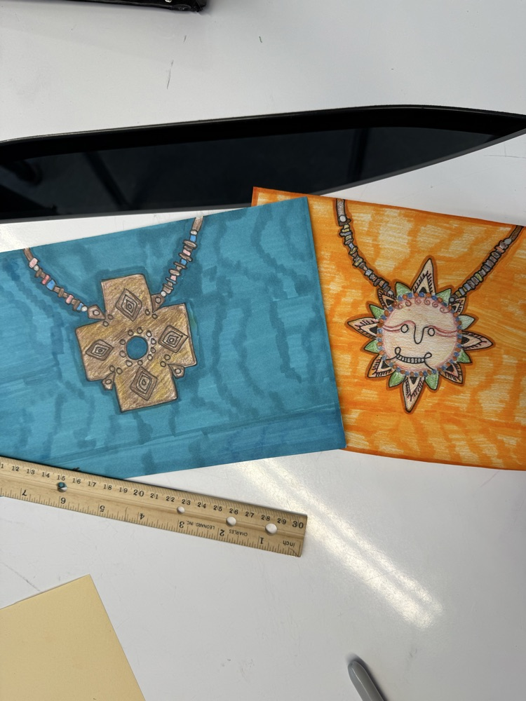 In November CMS 8th-grade students learned about the art of the Olmec, Maya, Aztec, and Inca civilizations.