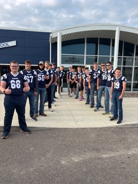 Football Team and First Bump Friday
