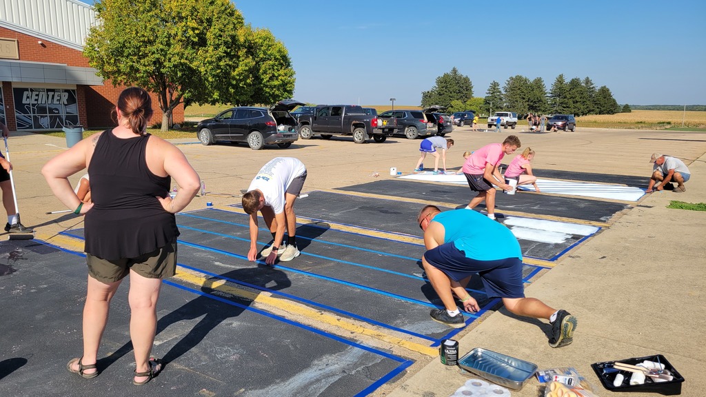 Parking lot painting