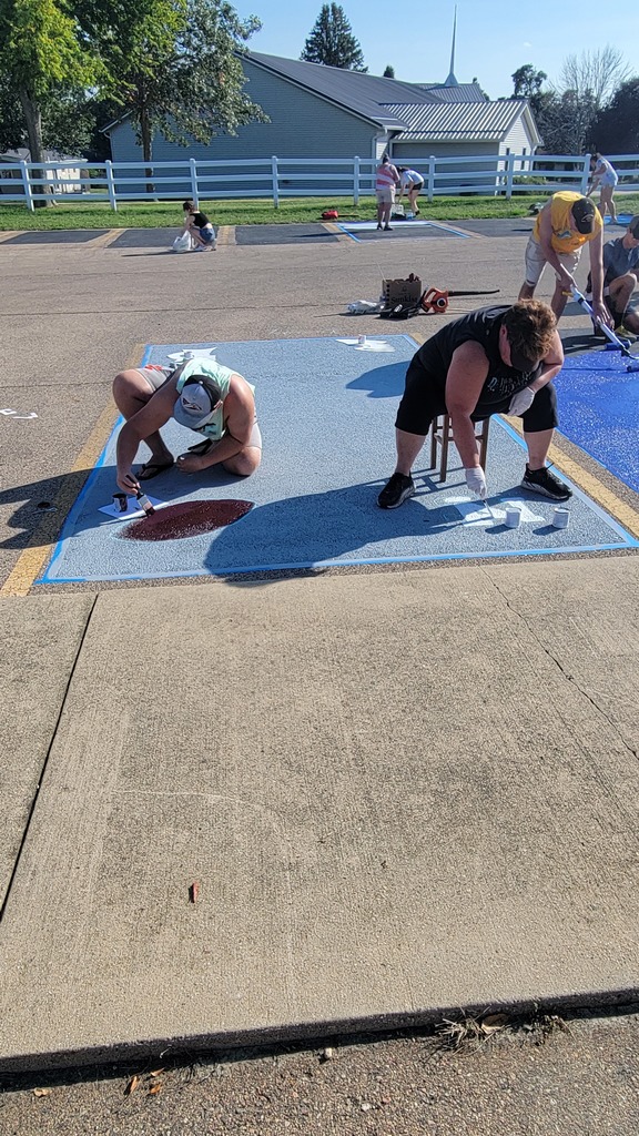 Parking lot painting