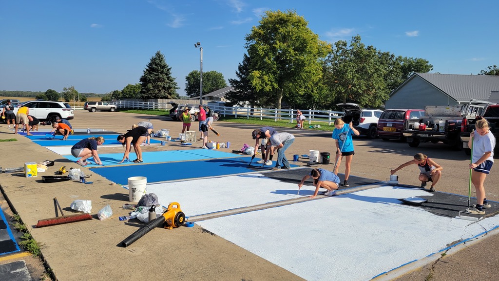 Parking lot painting