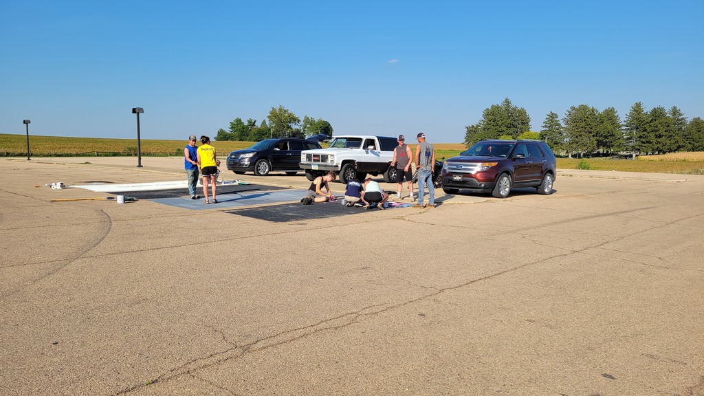 Parking lot painting