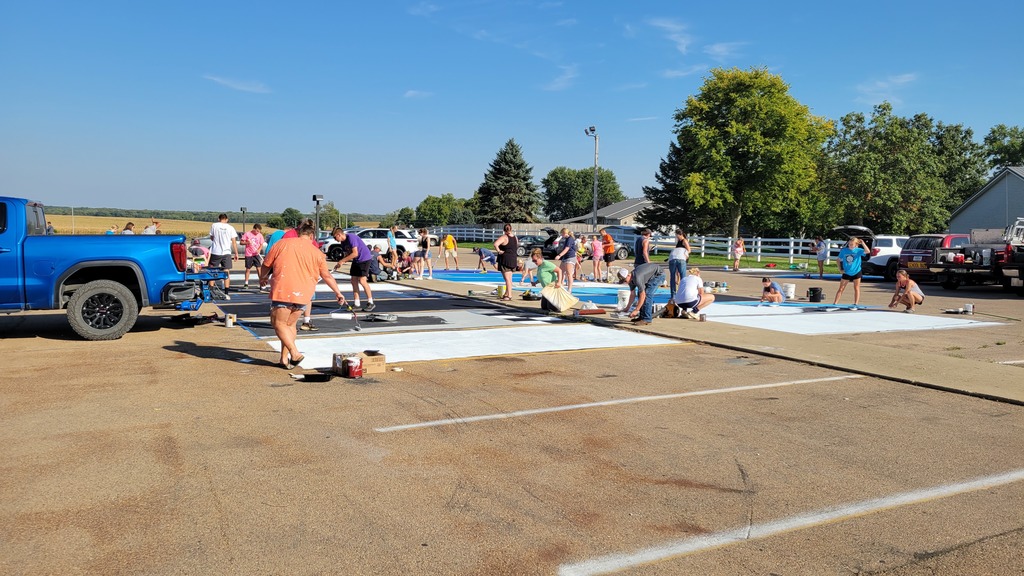 Parking lot painting