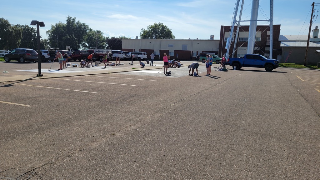 Parking lot painting