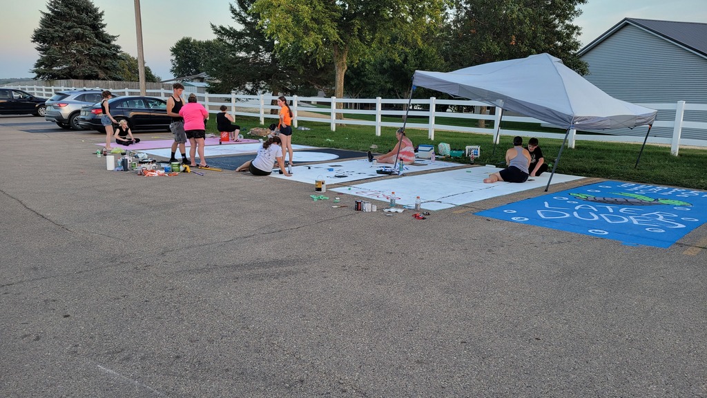 Parking lot painting