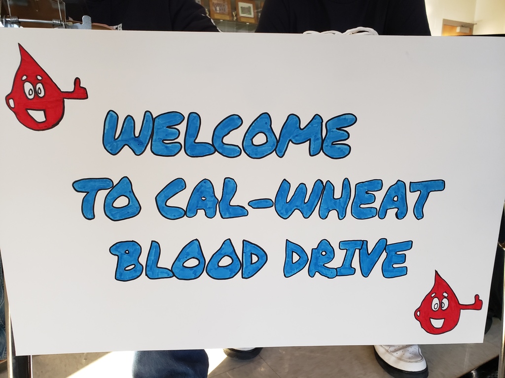 Welcome To Cal-Wheat Blood Drive