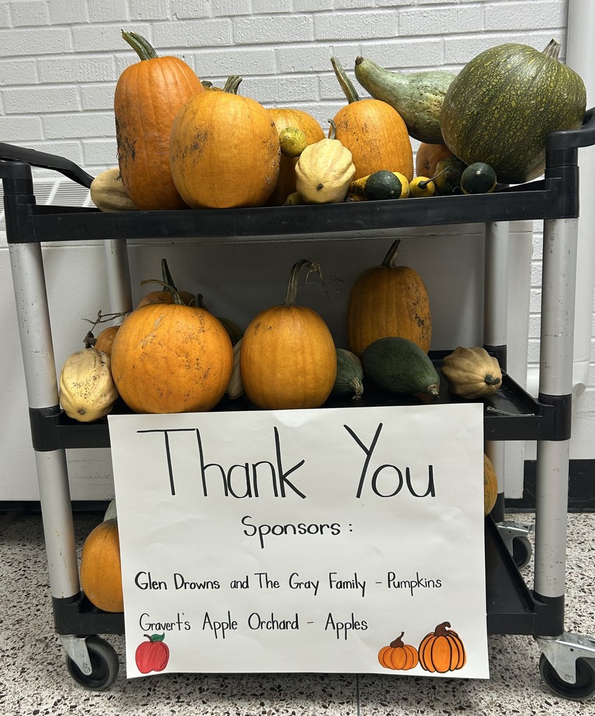 Literacy Night- Thank you Sponsors :  Mr. Drowns, The Gray Family and Gravert's Apple Orchard