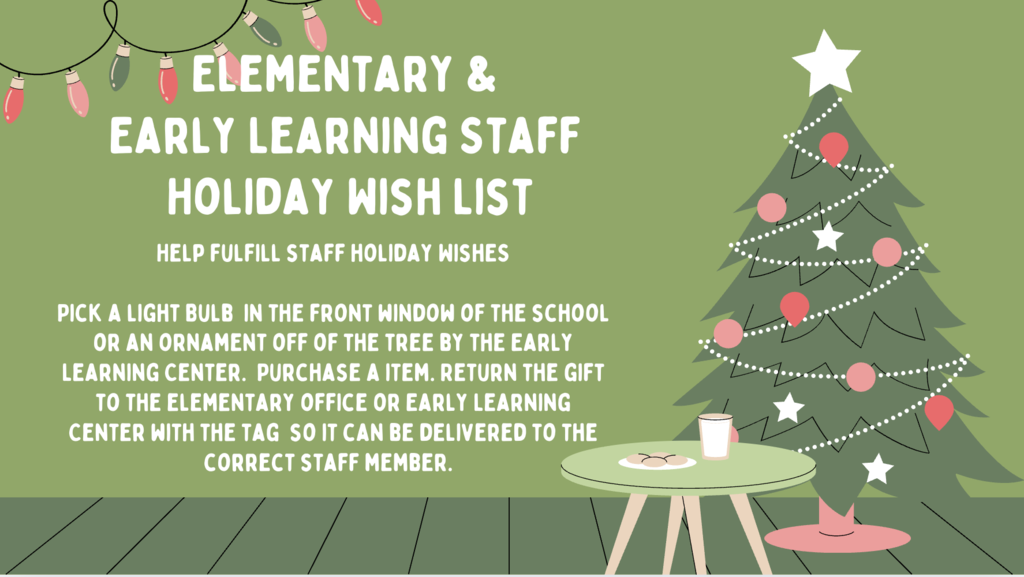 Help fulfill staff holiday Wishes