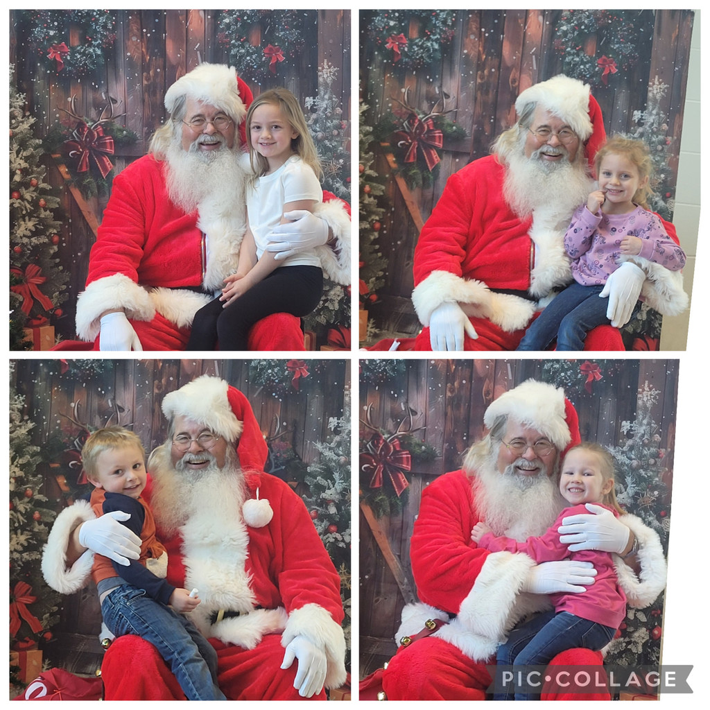 Preschool's visit with Santa