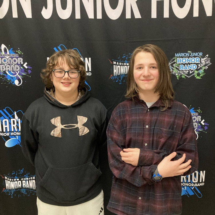 Two 8th graders attended Marion Junior Honor Band.