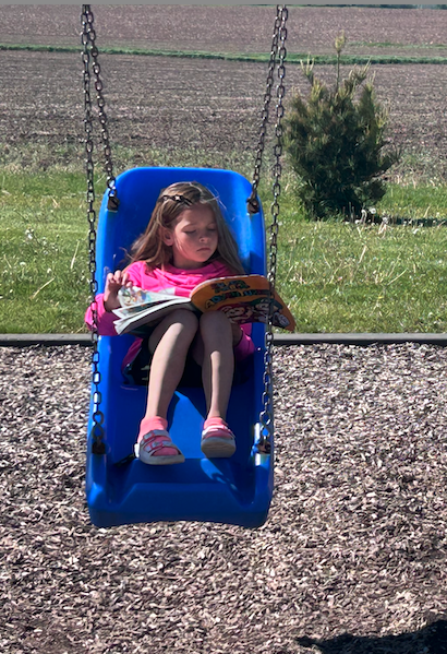 reading outside