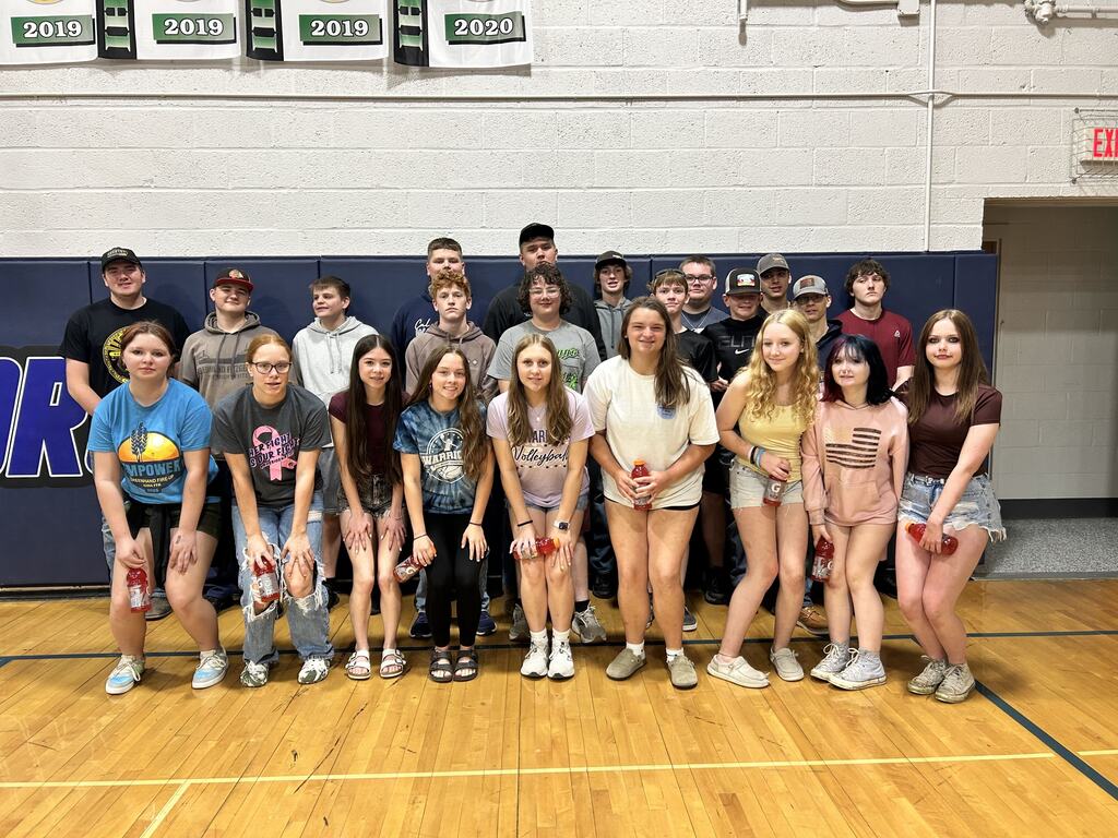 Students with less than 3 absences for the entire school year.